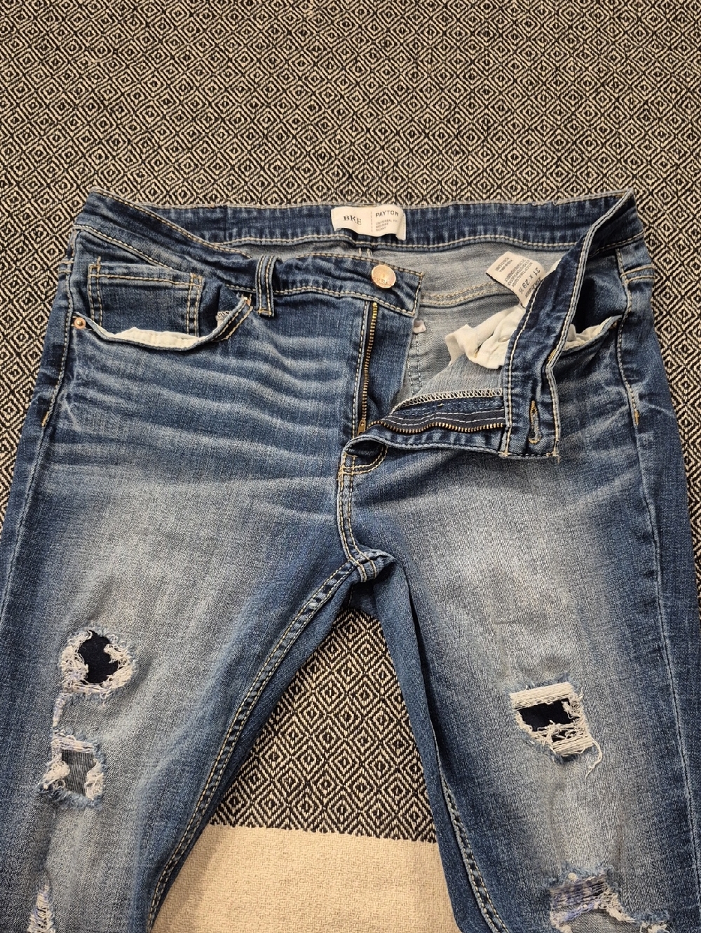 BKE Payton Mid Rise Skinny Fit Jeans Size 31x29 1/2 - Picture 6 of 10